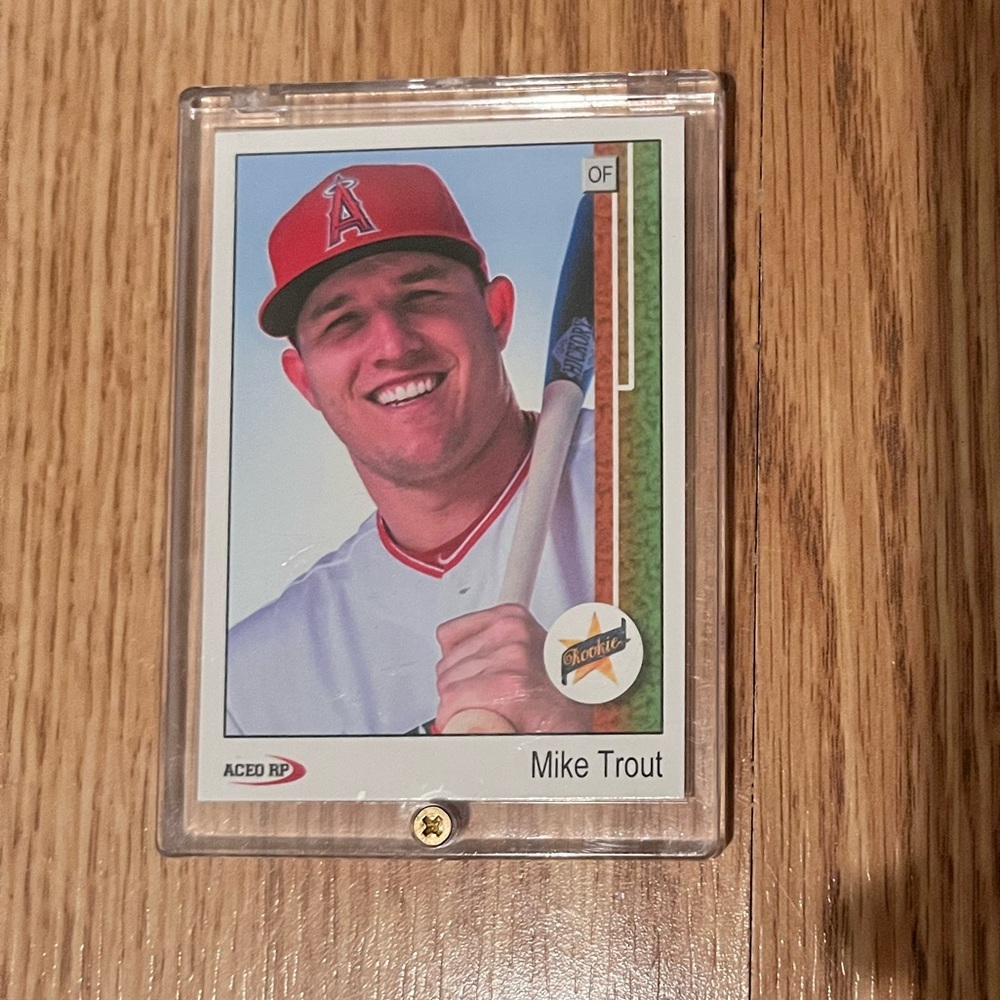 Mike Trout Angels ACEO 1989 UD Style Rookie Card (MISC10)